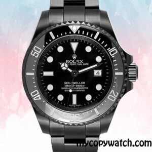 Copy Rolex Sea-Dweller 116660 Men's Rolex Calibre 2813 18mm Black-tone