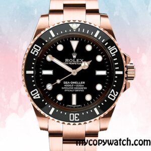 Copy Rolex Sea-Dweller 116600 Men's Rolex Calibre 2813 15mm Rose Gold-tone